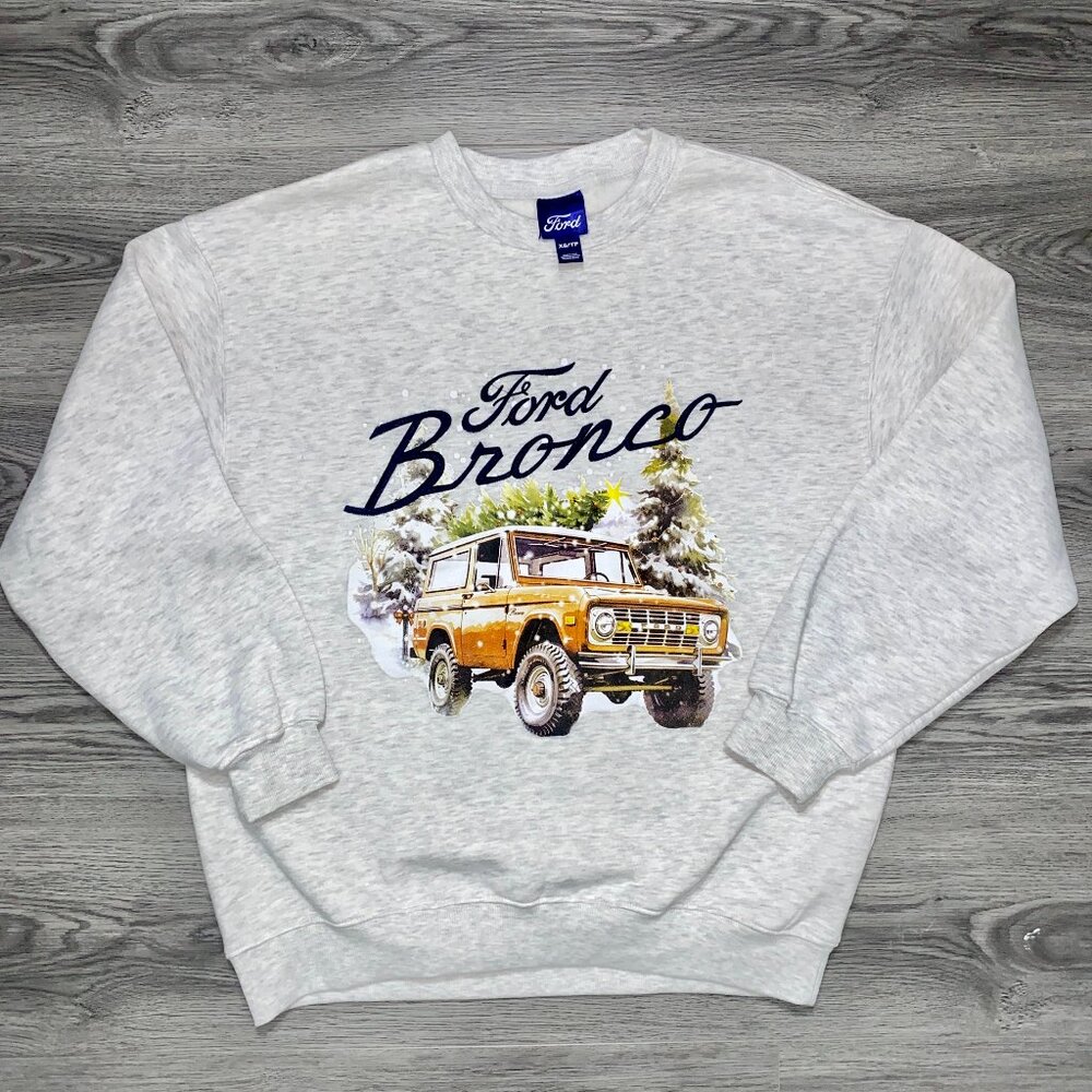 XS Ford Bronco Vintage Graphic Truck Sweatshirt Crewneck